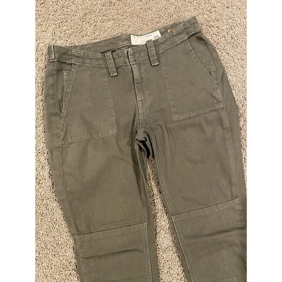 RAG‎ & BONE Women's Modele Army Green Coupe Pants Jeans Size 28x29 Actual - Picture 1 of 11